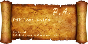 Pálosi Anita névjegykártya